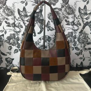 Coach Coachtopia Alter/Ego Crescent Shoulder Bag In Suede & Leather *NWT*